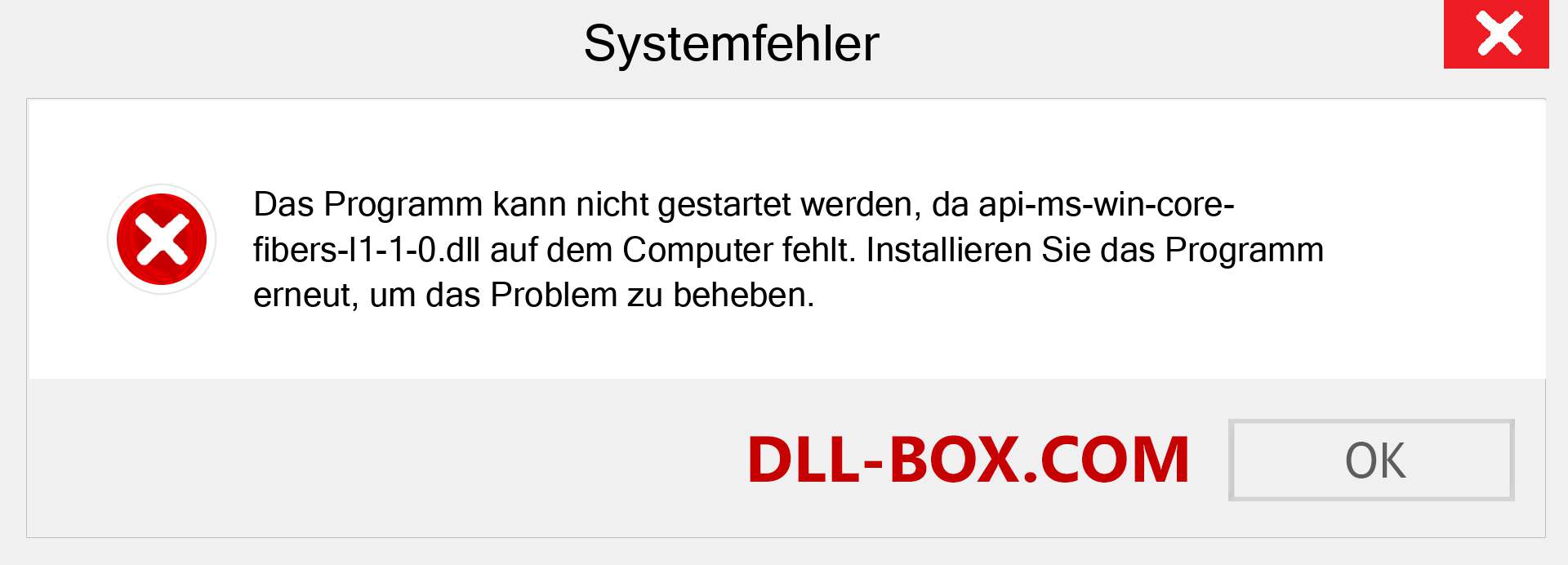 api-ms-win-core-fibers-l1-1-0.dll-Datei fehlt?. Download für Windows 7, 8, 10 - Fix api-ms-win-core-fibers-l1-1-0 dll Missing Error unter Windows, Fotos, Bildern